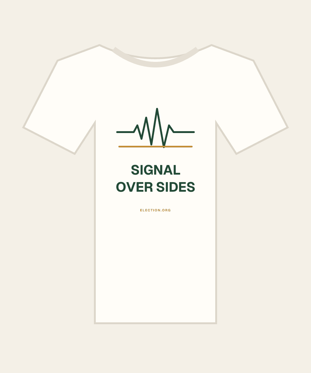 Signal over sides. — original artwork, design preview