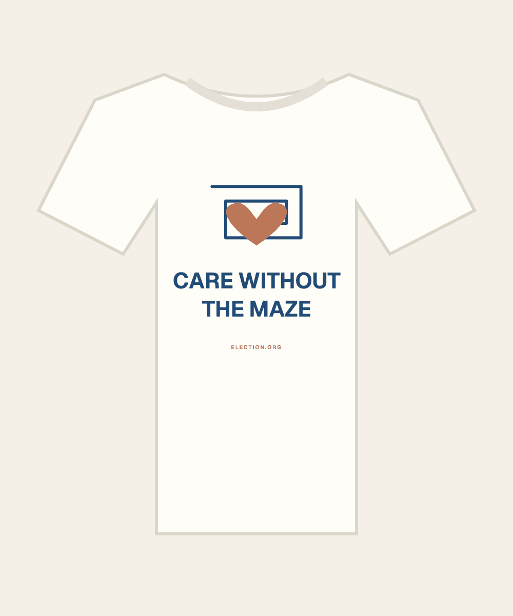 Care without the maze. — original artwork, design preview