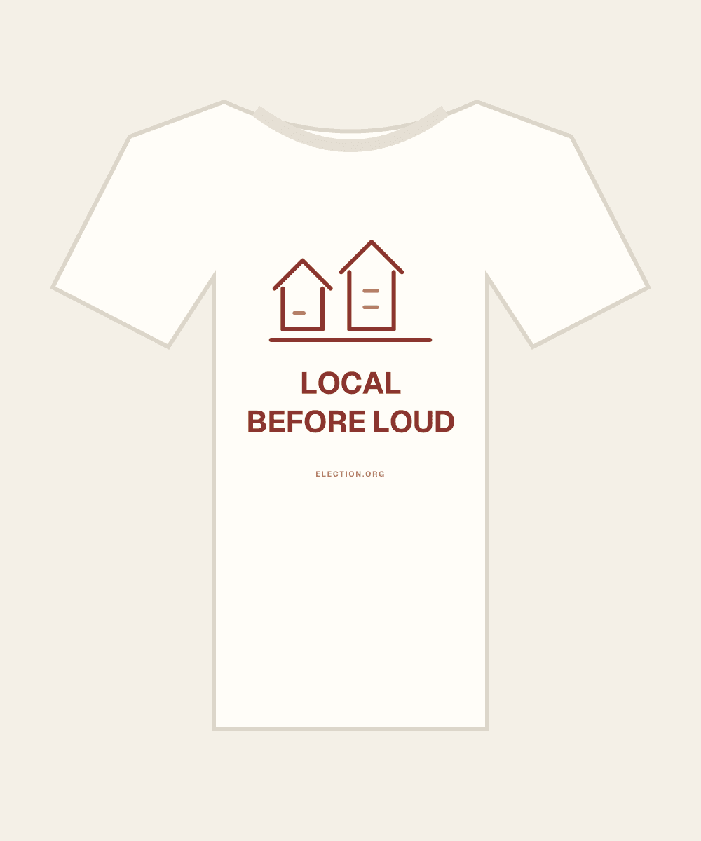 Local before loud. — original artwork, design preview