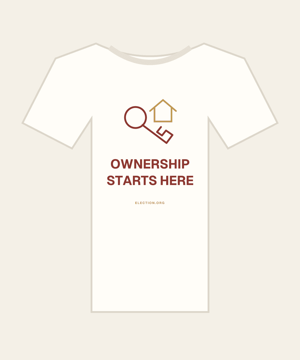 Ownership starts here. — original political commentary artwork