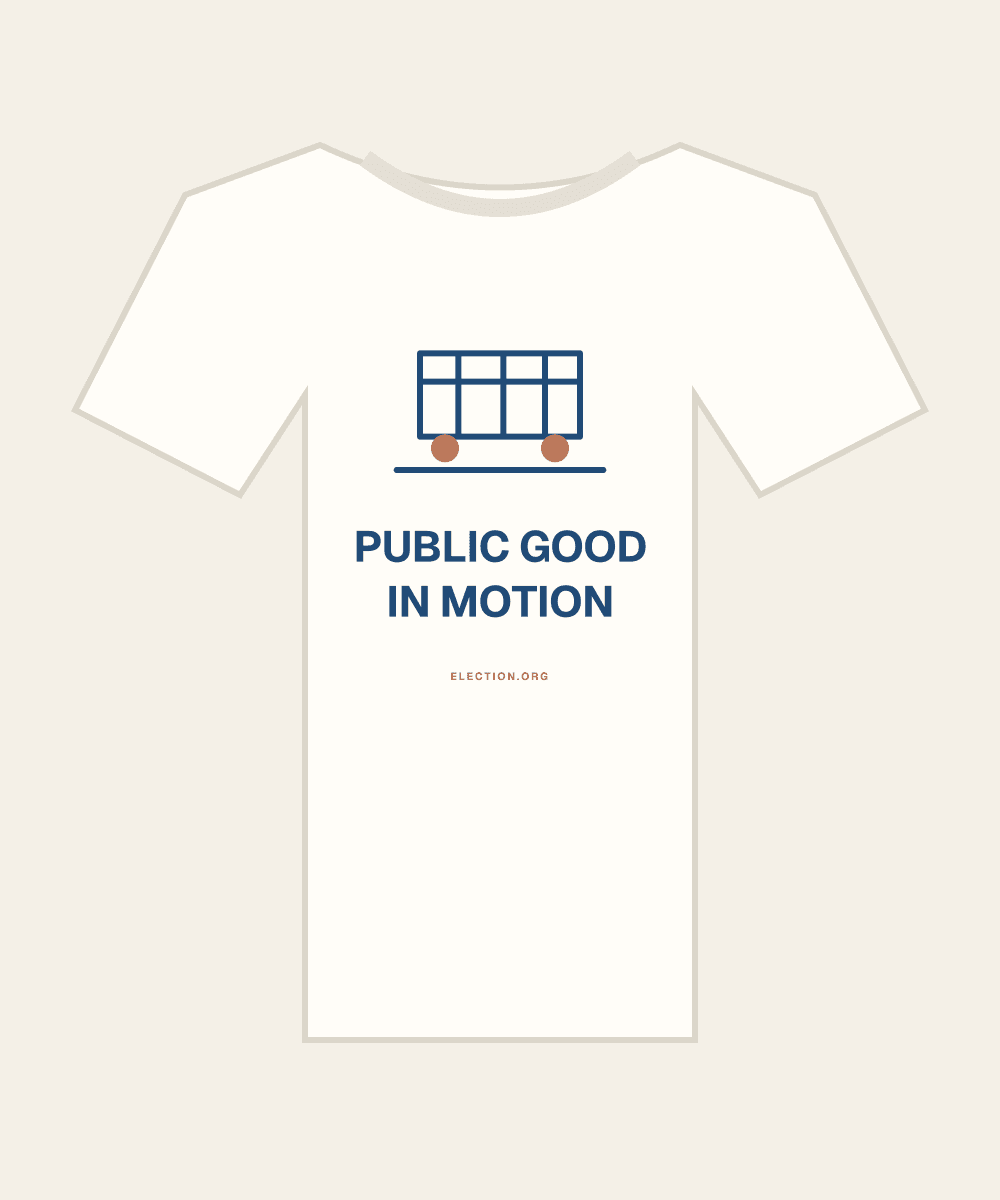 Public good in motion. — original artwork, design preview