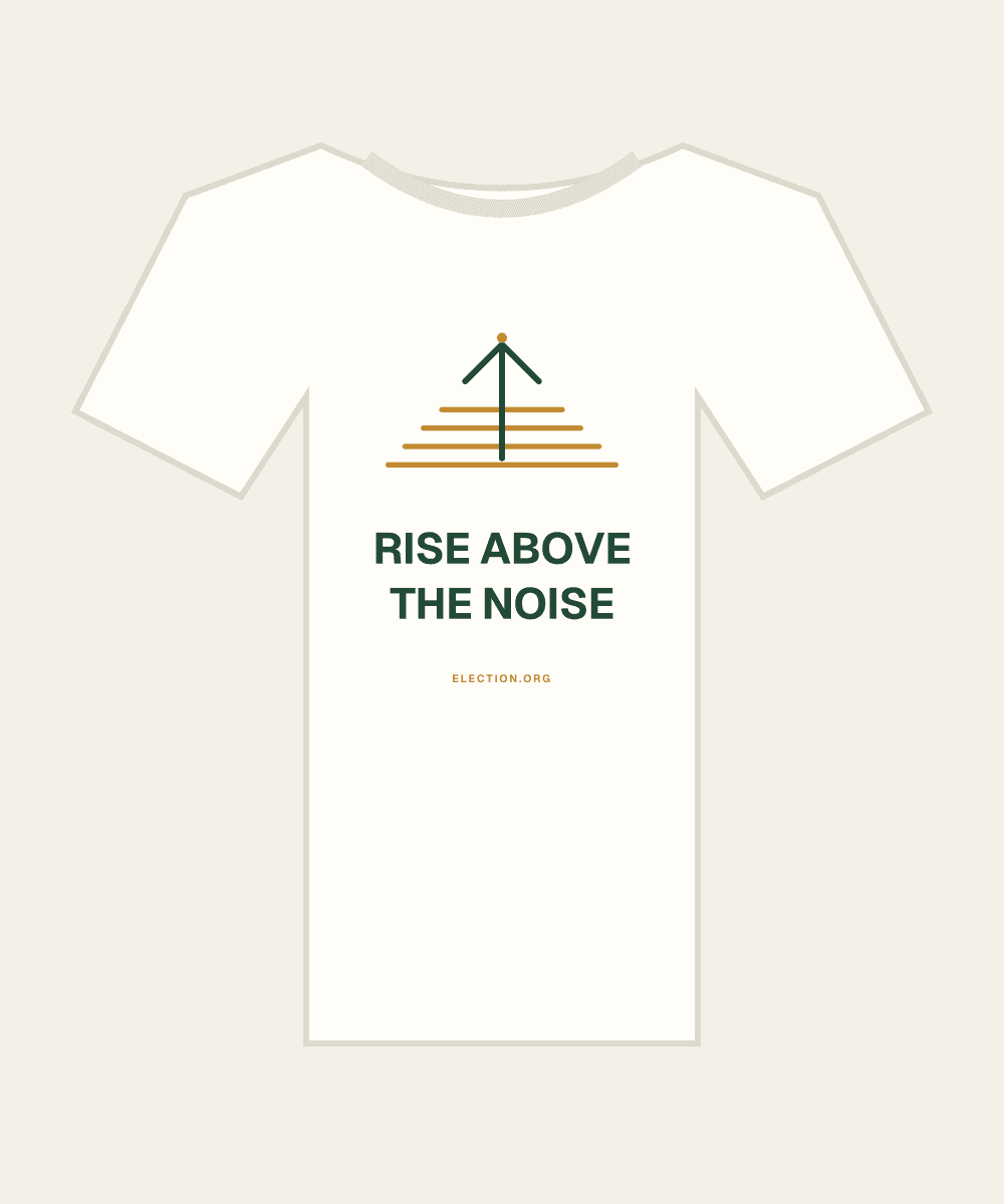 Rise above the noise. — original political commentary artwork