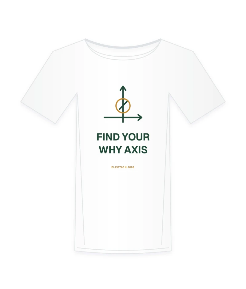 Find your why axis. illustrated shirt concept