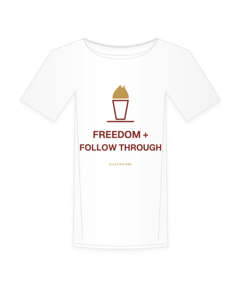Freedom + follow through. illustrated shirt concept
